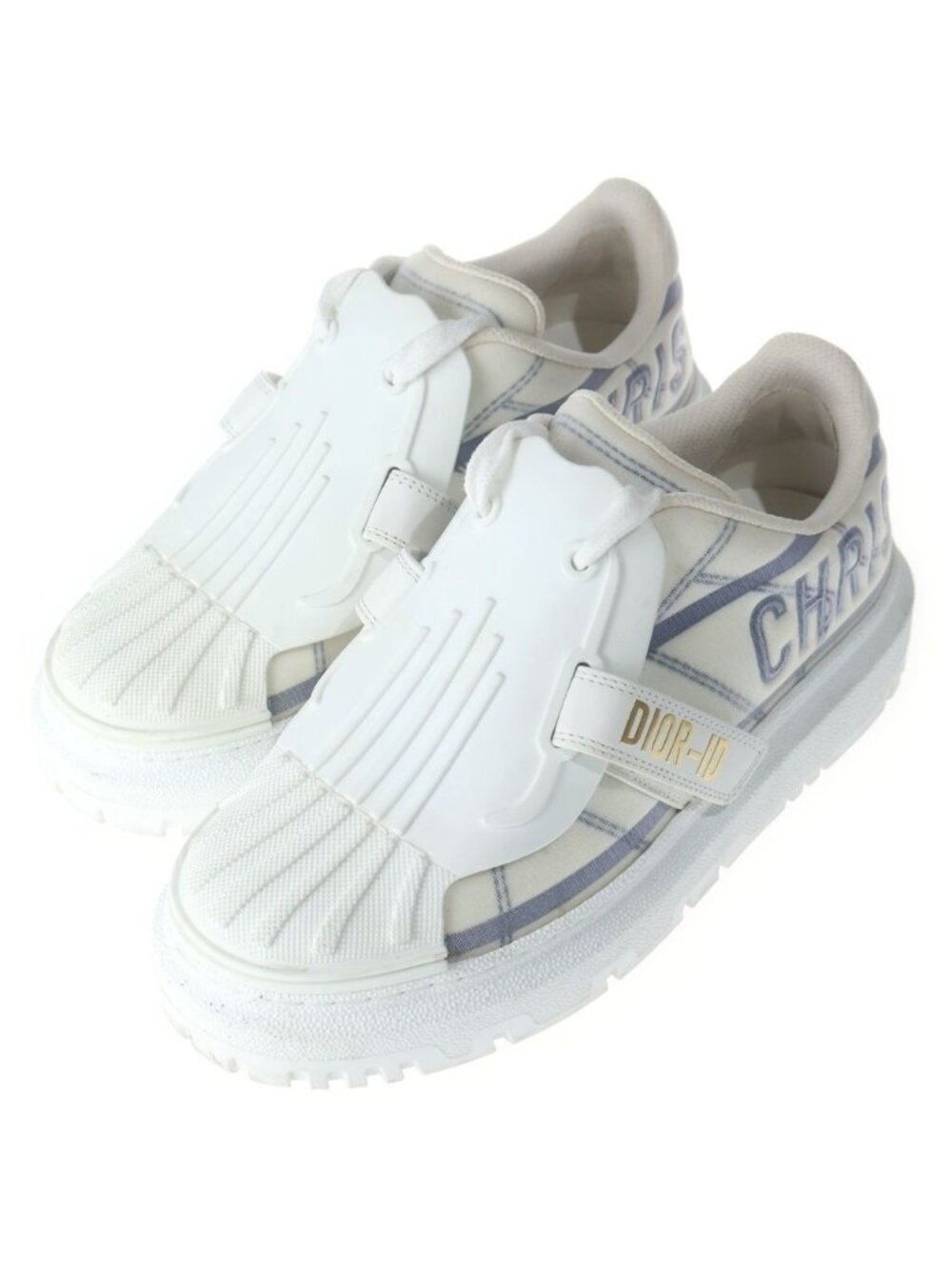 Dior Id Rubber Panel Low Cut Sneakers White 351 - Picture 2 of 6